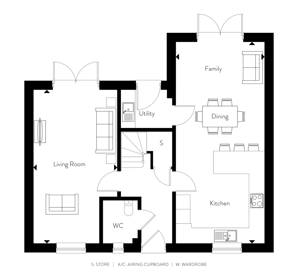 Floorplan for Plot 16 - The Kedleston