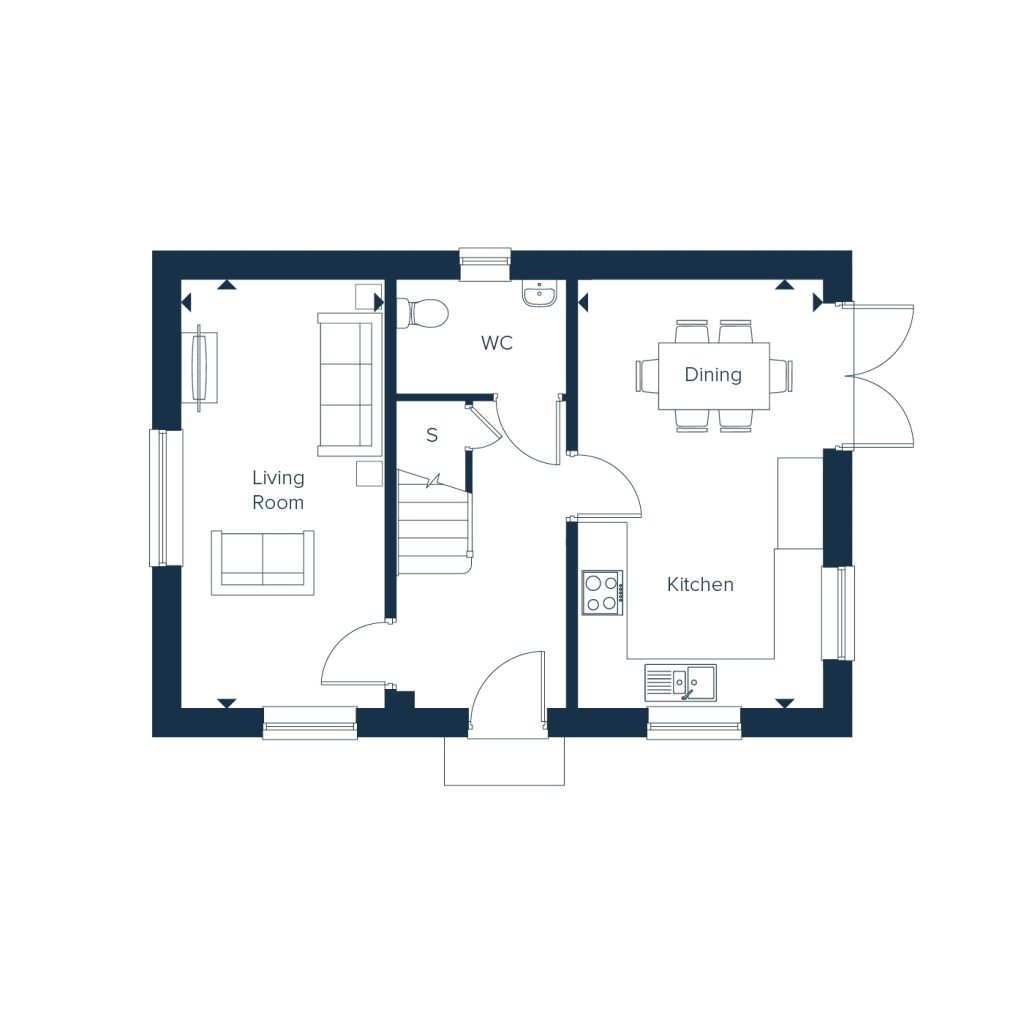 Floorplan for Plot 33 - The Lark