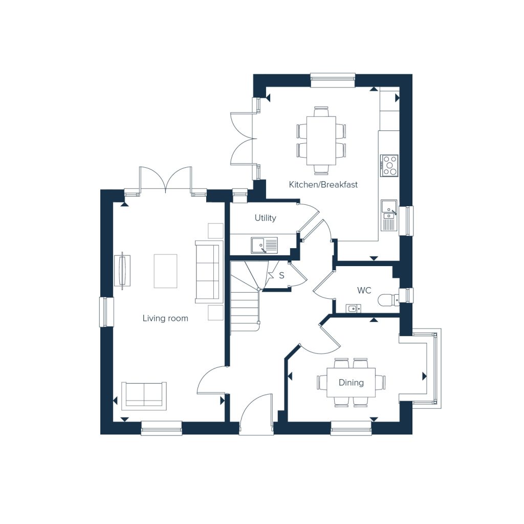Floorplan for Plot 15 - The Petworth