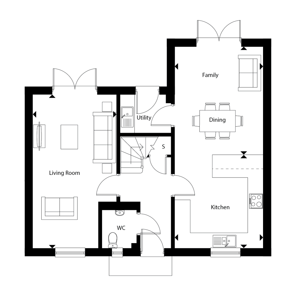 Floorplan for Plot 21 - The Pine