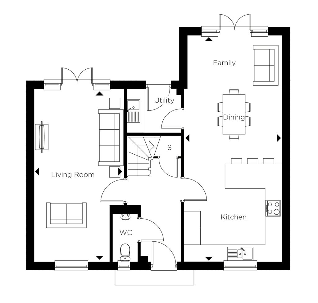 Floorplan for Plot 74 - The Pitsford
