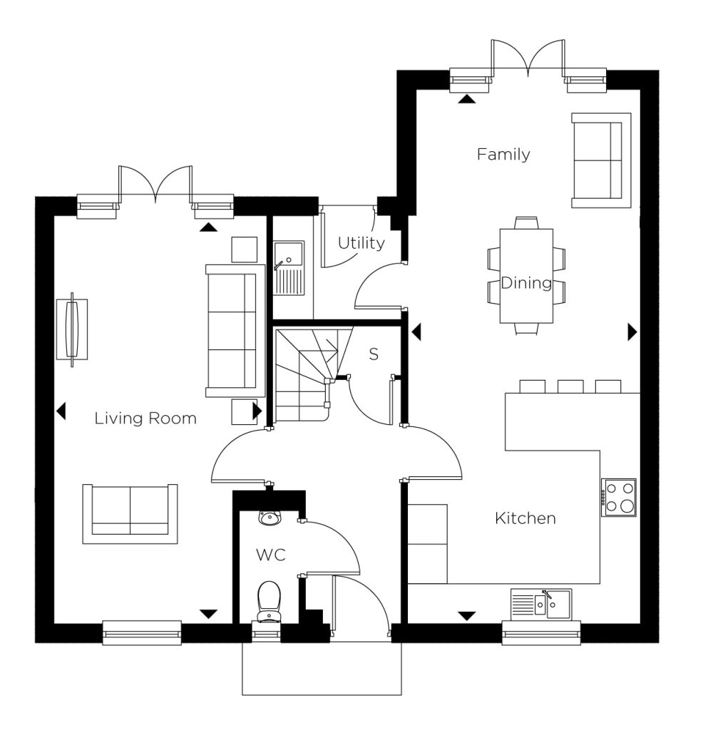 Floorplan for Plot 76 - The Pitsford