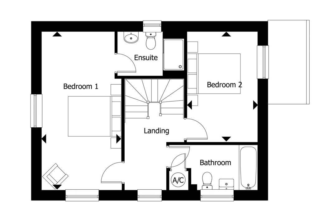 Floorplan for Plot 25 - The Richmond