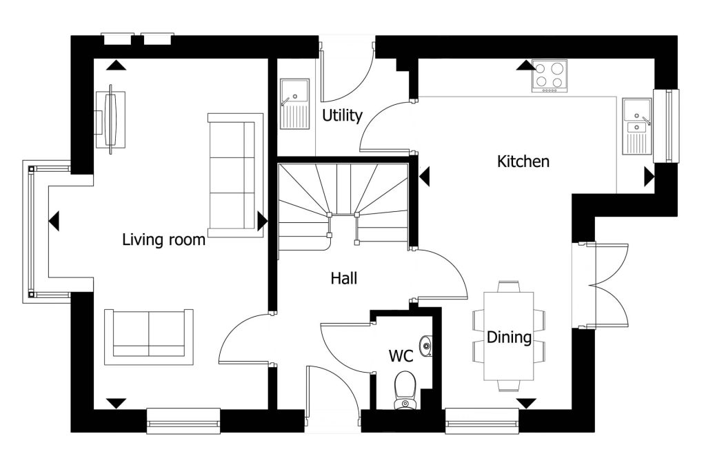 Floorplan for Plot 25 - The Richmond