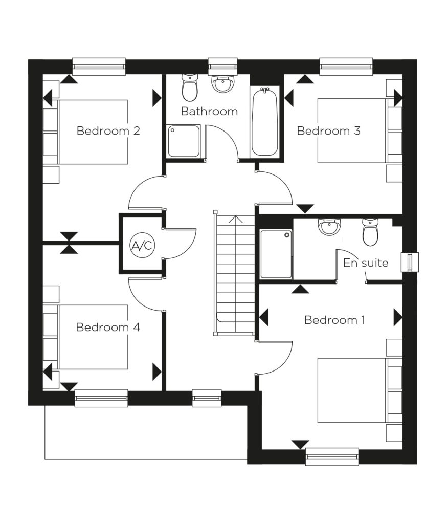 Floorplan for Plot 183 - The Salcey