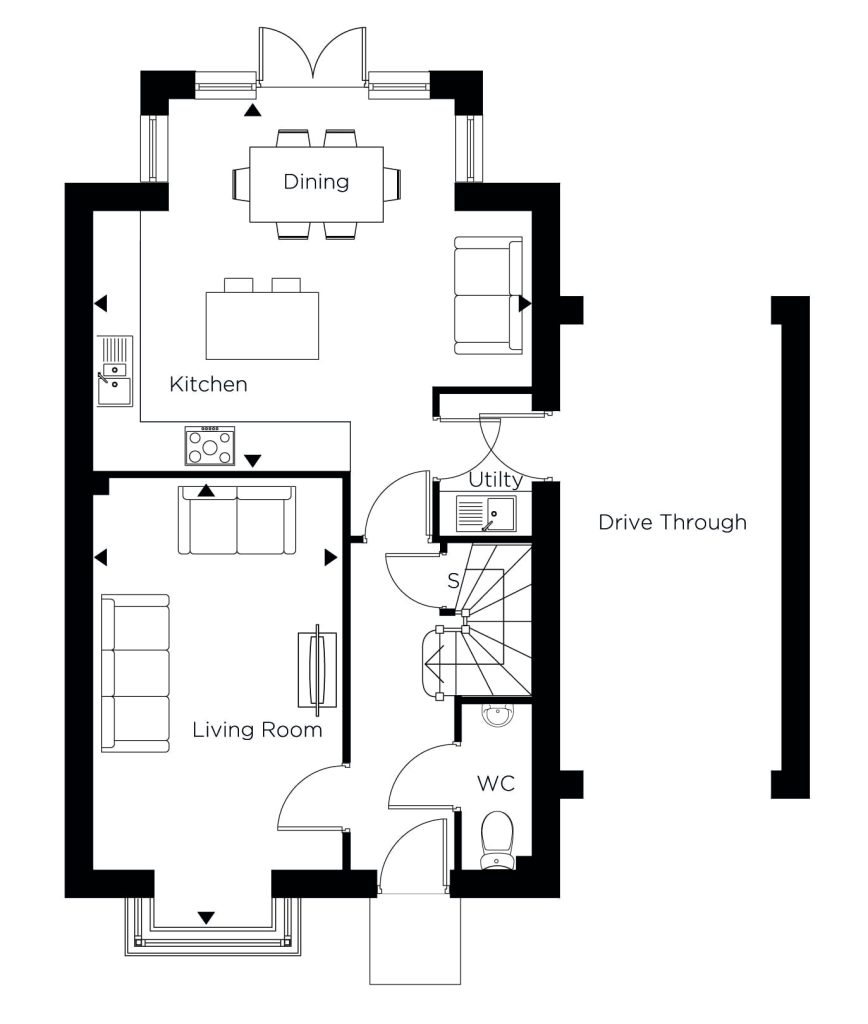 Floorplan for Plot 55 - The Sandringham