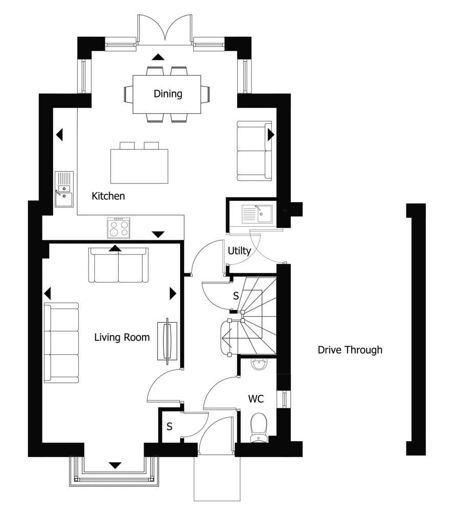 Floorplan for Plot 16 - The Sandringham