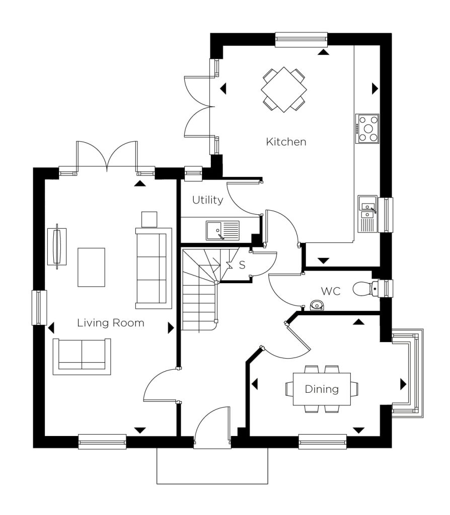 Floorplan for Plot 124 - The Sherbourne