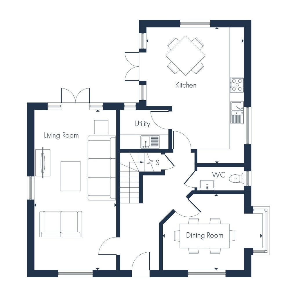Floorplan for Plot 35 - The Sherbourne