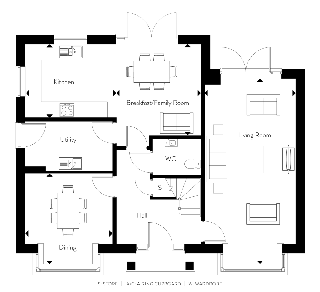 Floorplan for Plot 18 - The Sherringham