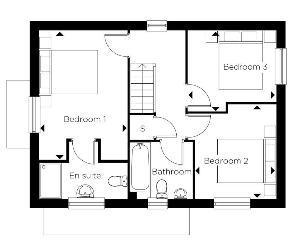 Floorplan for Plot 32 - The Warwick