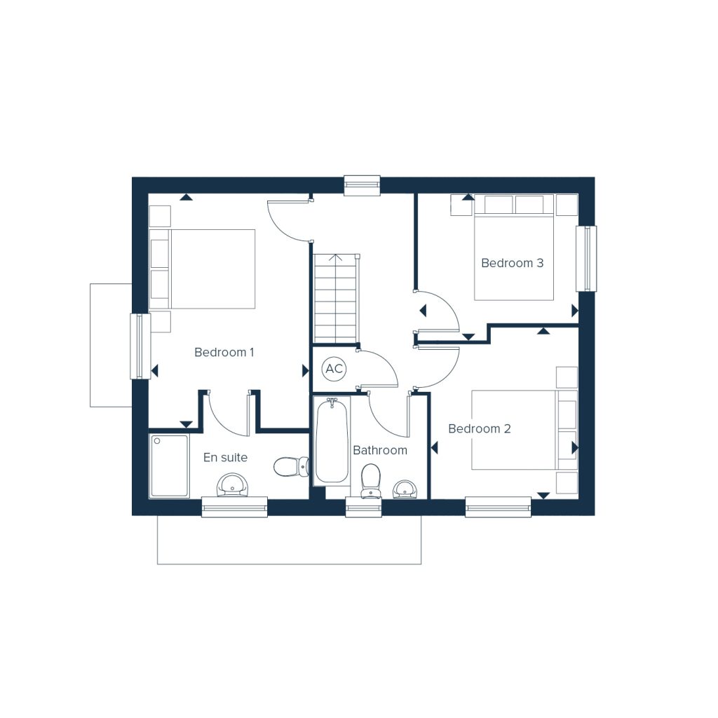 Floorplan for Plot 19 - The Warwick