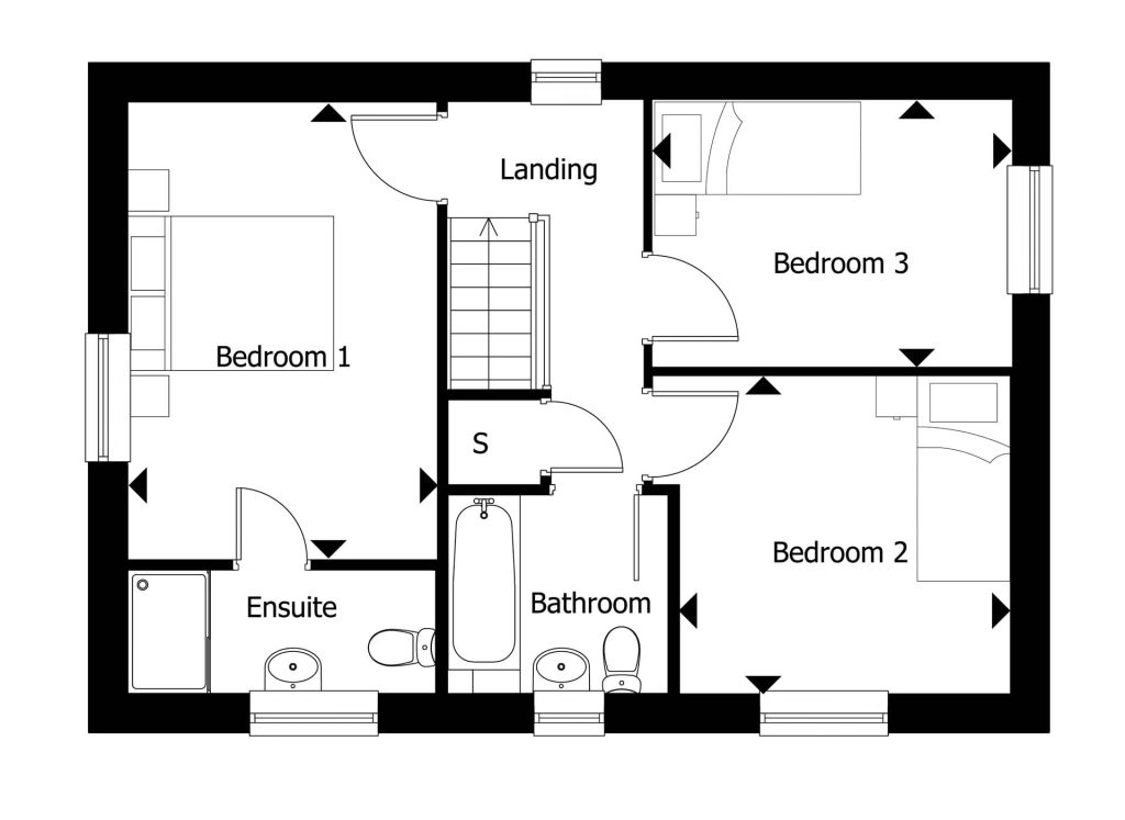 Floorplan for Plot 39 - The Warwick