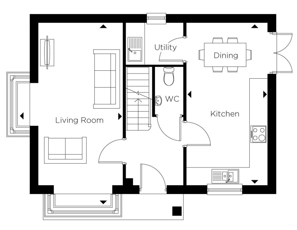 Floorplan for Plot 79 - The Warwick