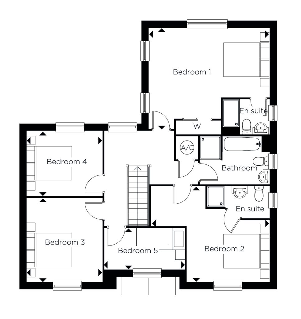Floorplan for Plot 130 - The Watermead