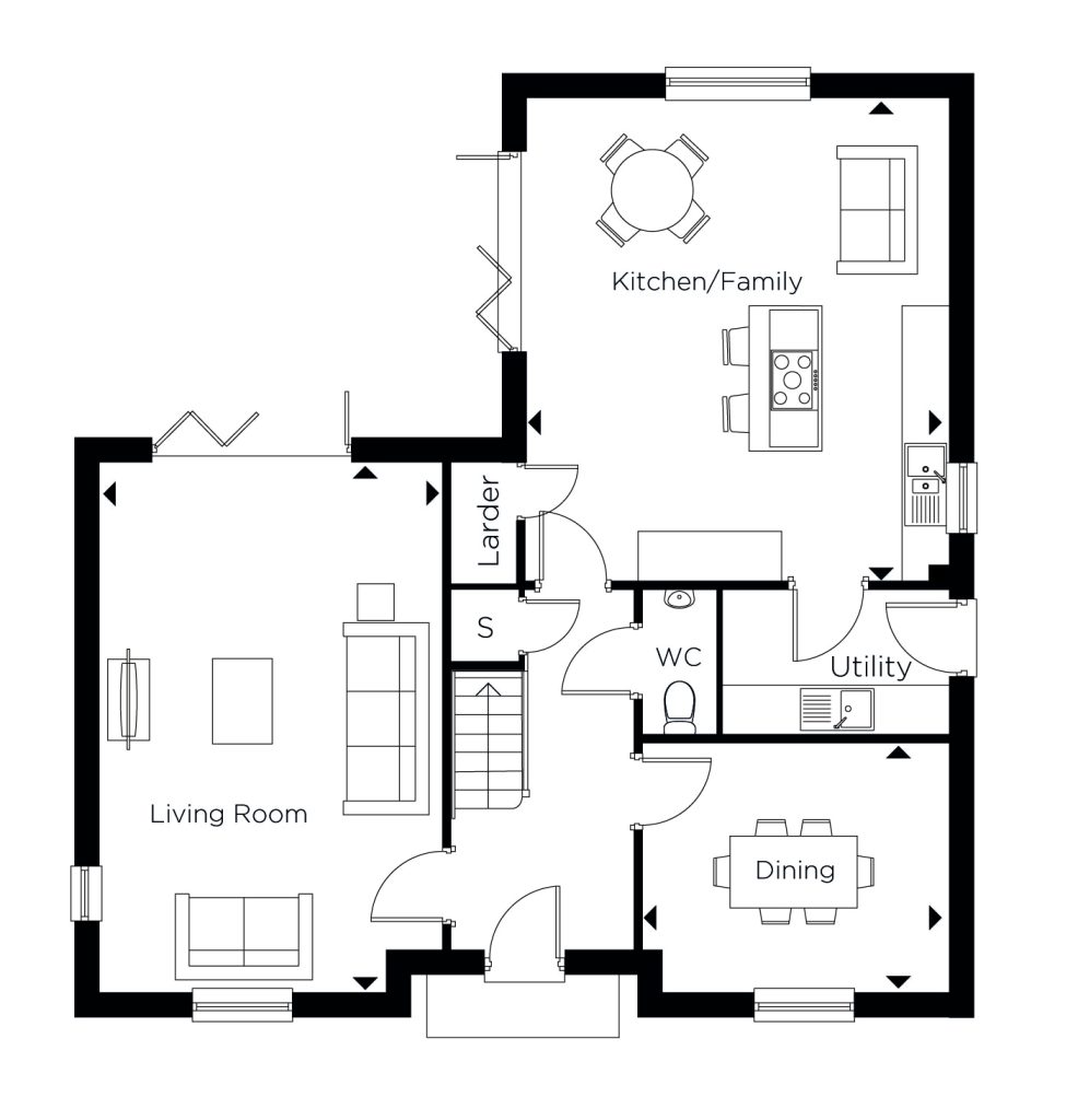 Floorplan for Plot 130 - The Watermead