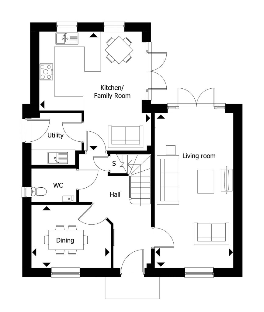Floorplan for Plot 14 - The Welland