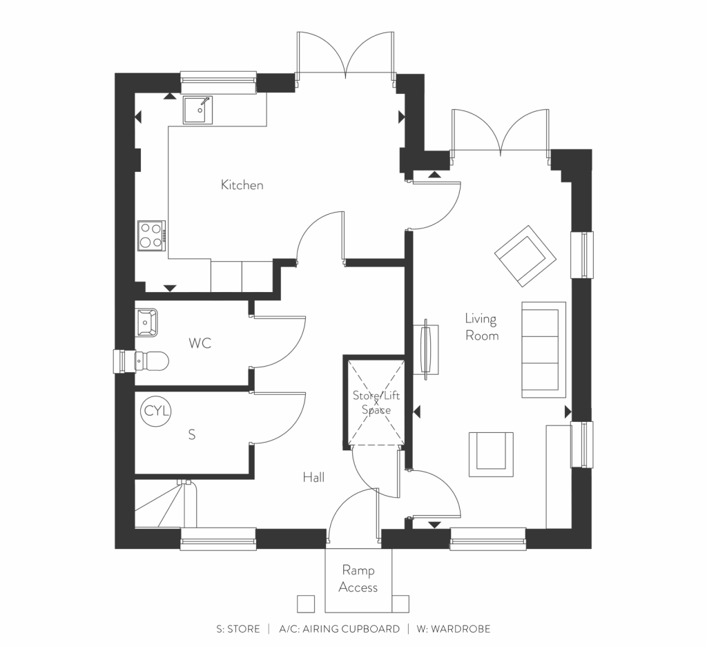 Floorplan for Plot 25 - The Willow