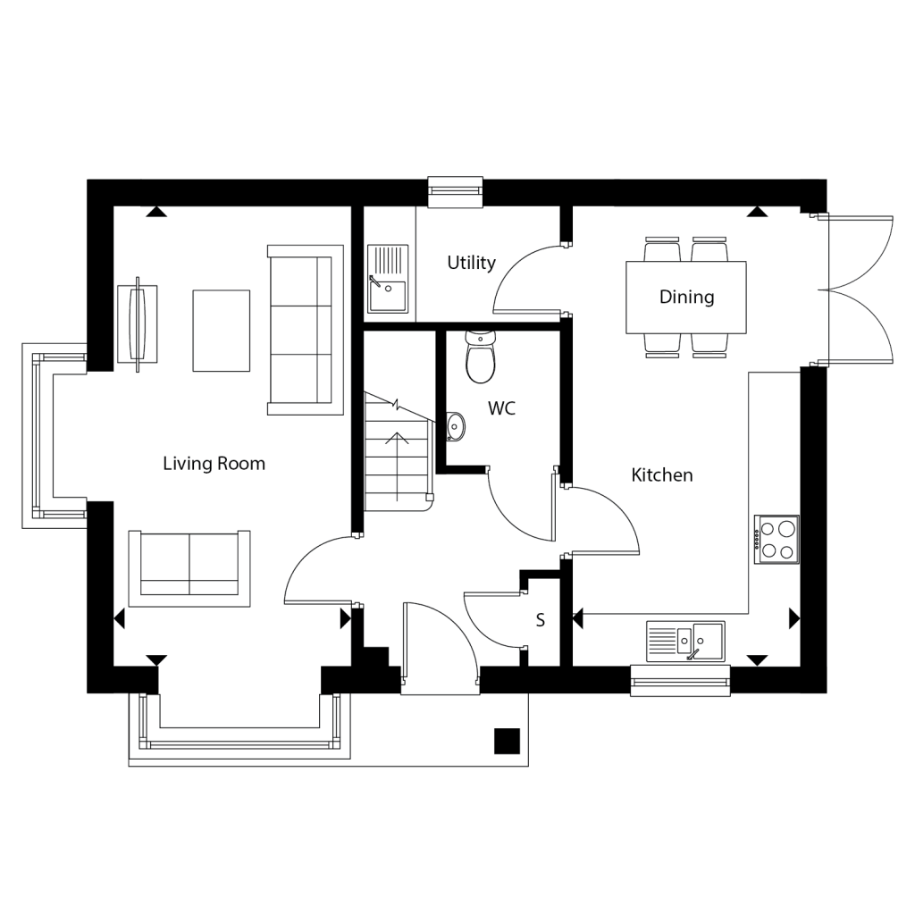 Floorplan for Plot 4 - The Willow