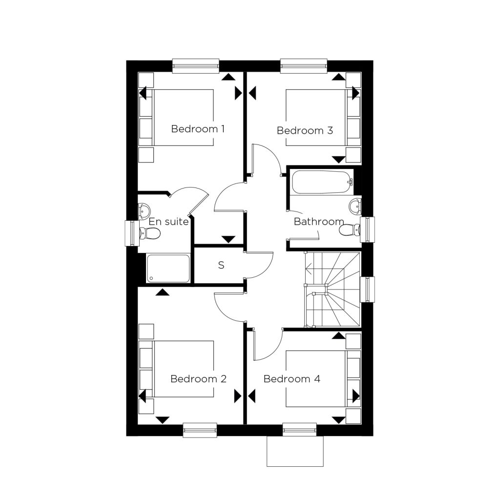 Floorplan for Plot 261 - The Yardley