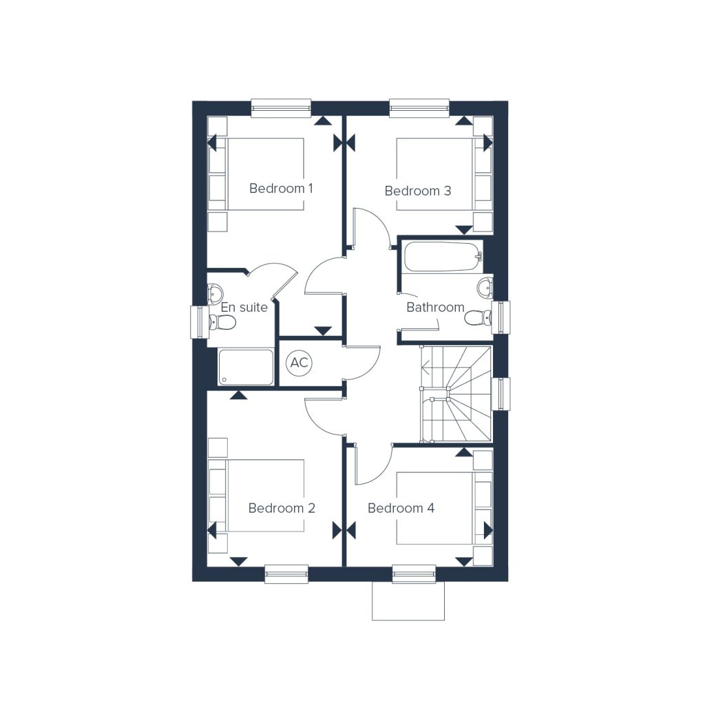 Floorplan for Plot 21 - The Yardley