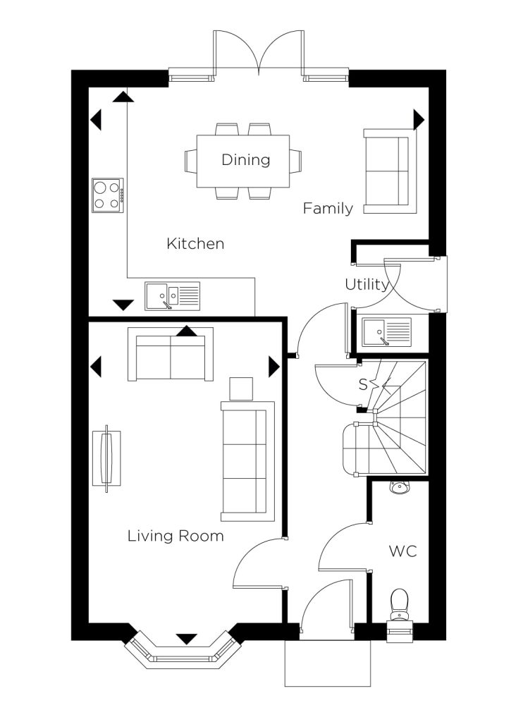 Floorplan for Plot 112 - The Yardley