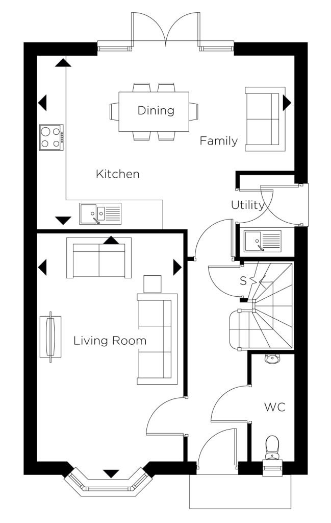 Floorplan for Plot 2 - The Yardley