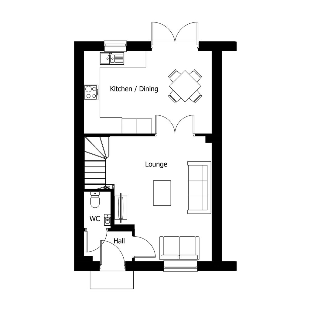 Floorplan for Plot 52 - The Avebury