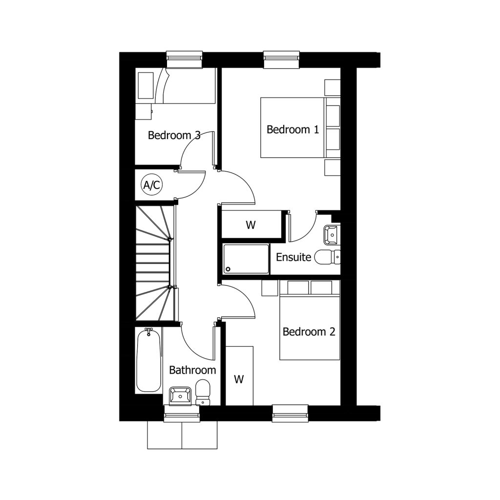 Floorplan for Plot 52 - The Avebury