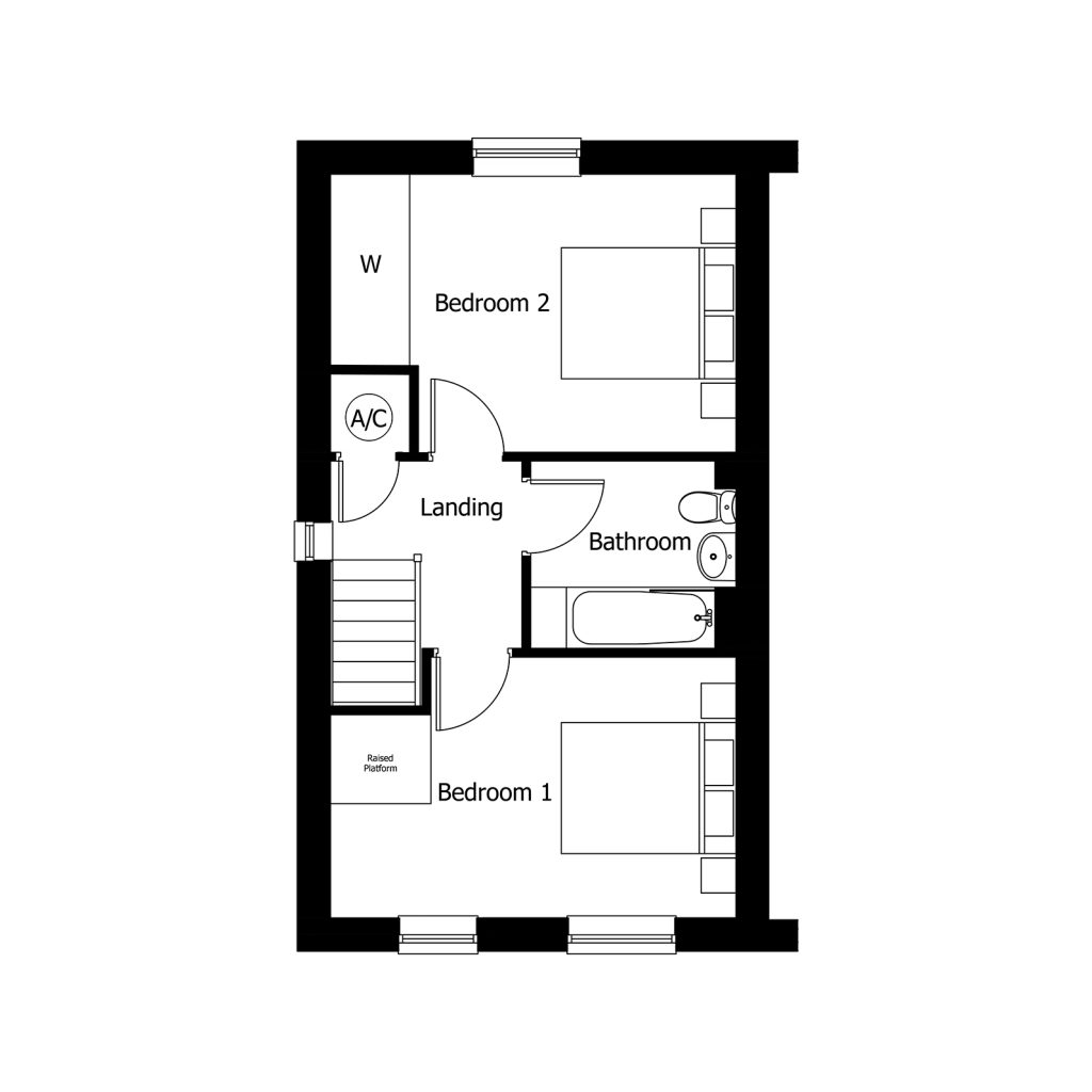 Floorplan for Plot 25 - The Bembridge