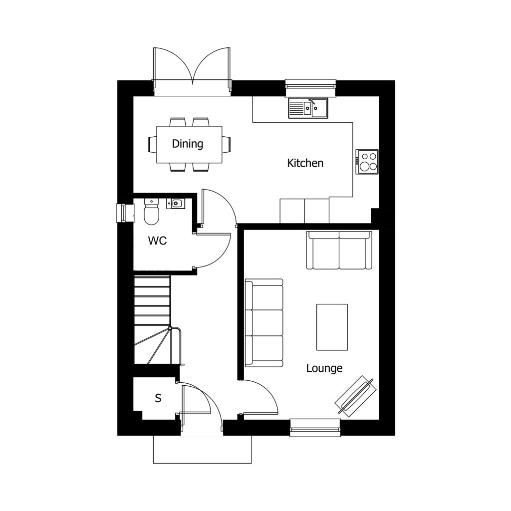 Floorplan for Plot 13 - The Bourne