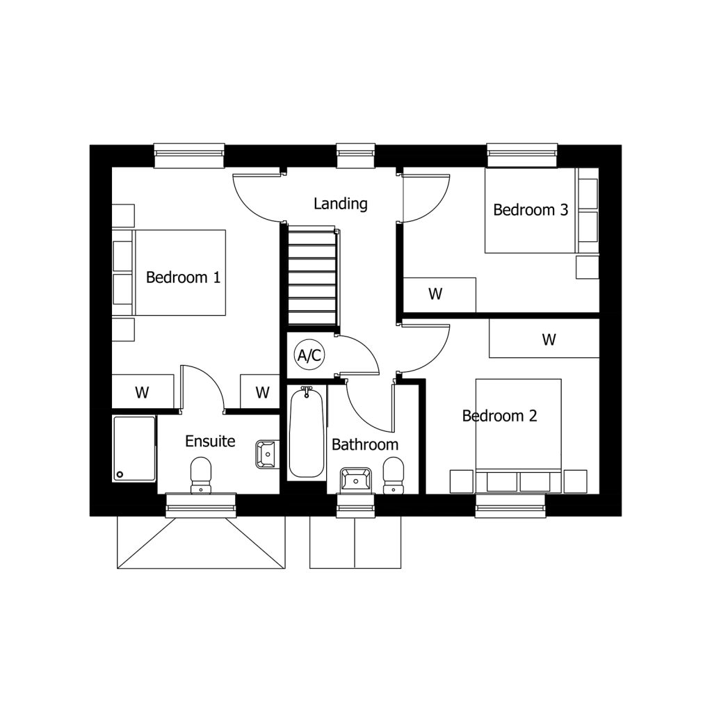 Floorplan for Plot 58 - The Chartwell