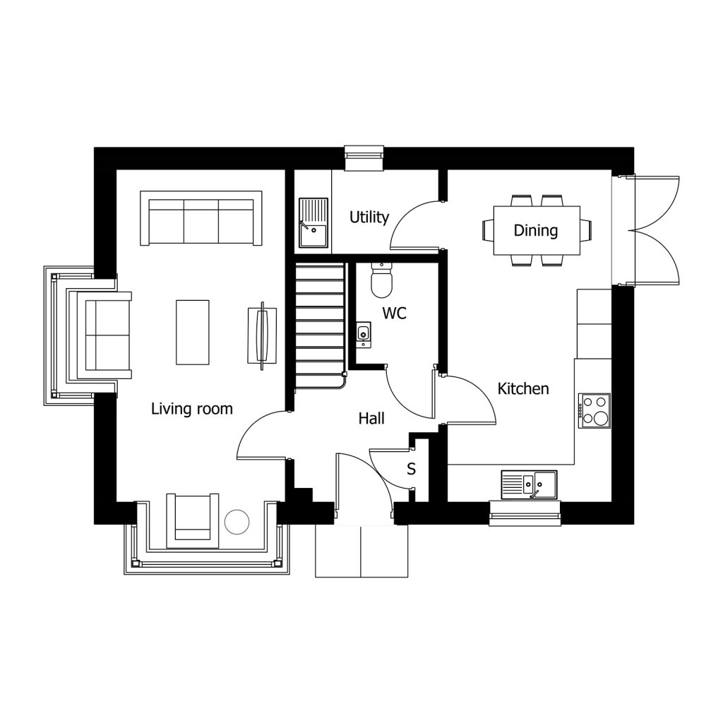 Floorplan for Plot 60 - The Dalton