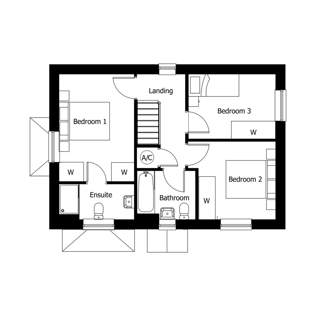 Floorplan for Plot 60 - The Dalton