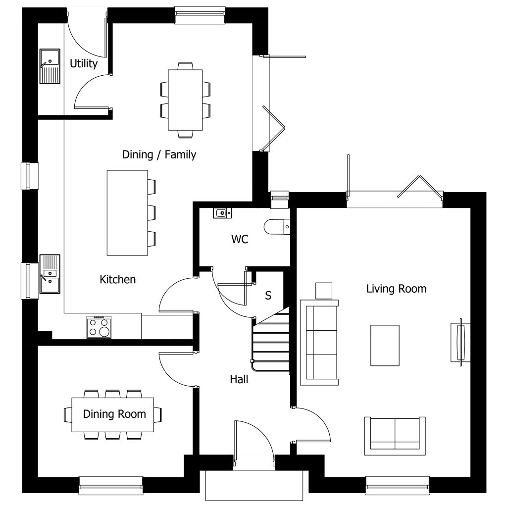 Floorplan for Plot 10 - The Eaton