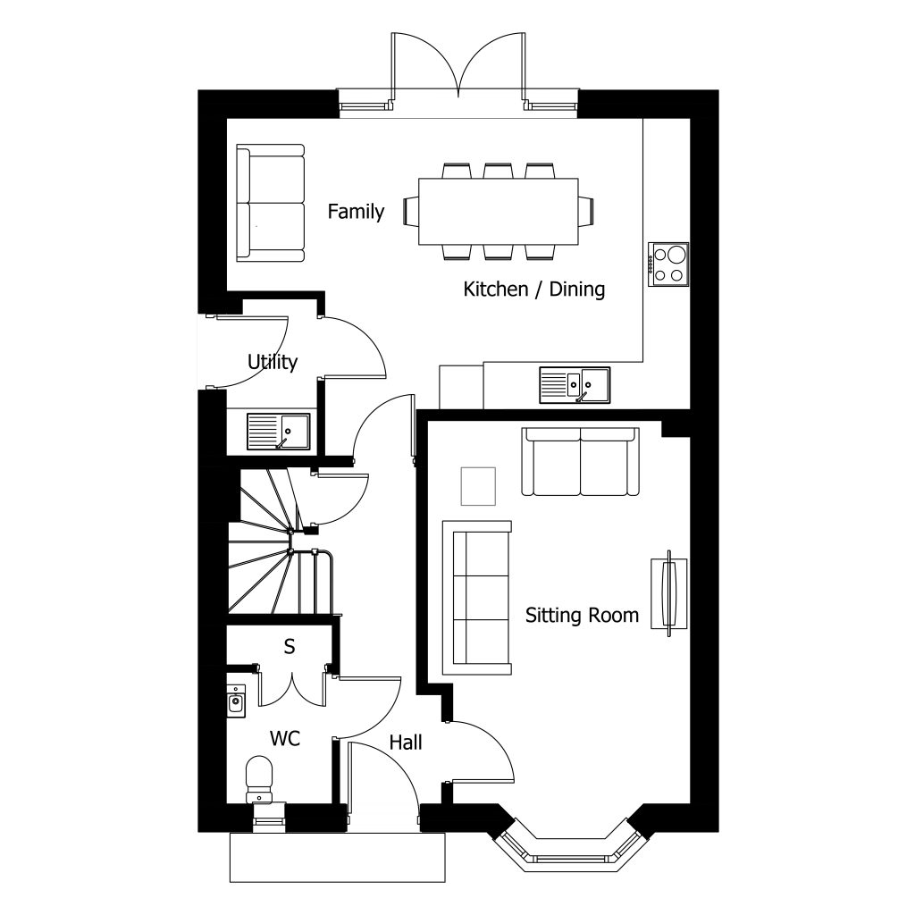Floorplan for Plot 30 - The Grantham
