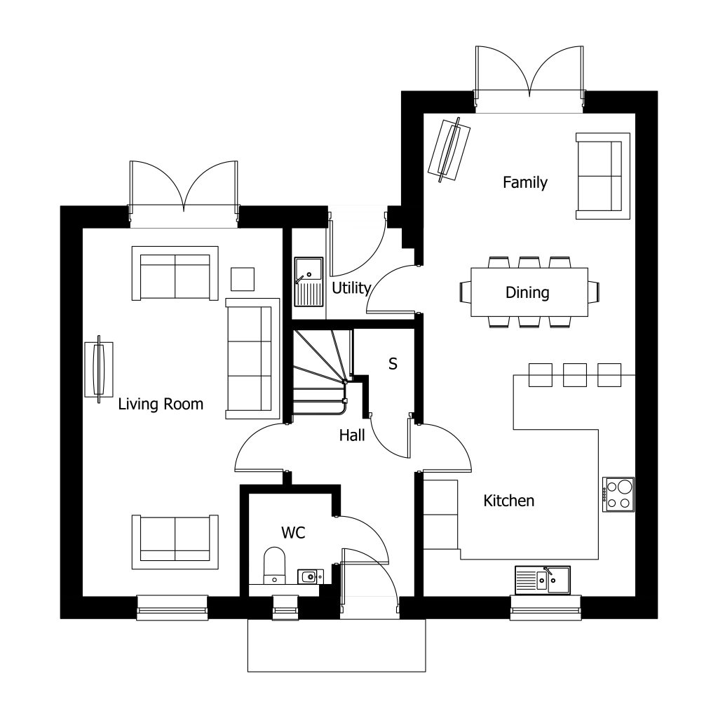 Floorplan for Plot 57 - The Kedleston