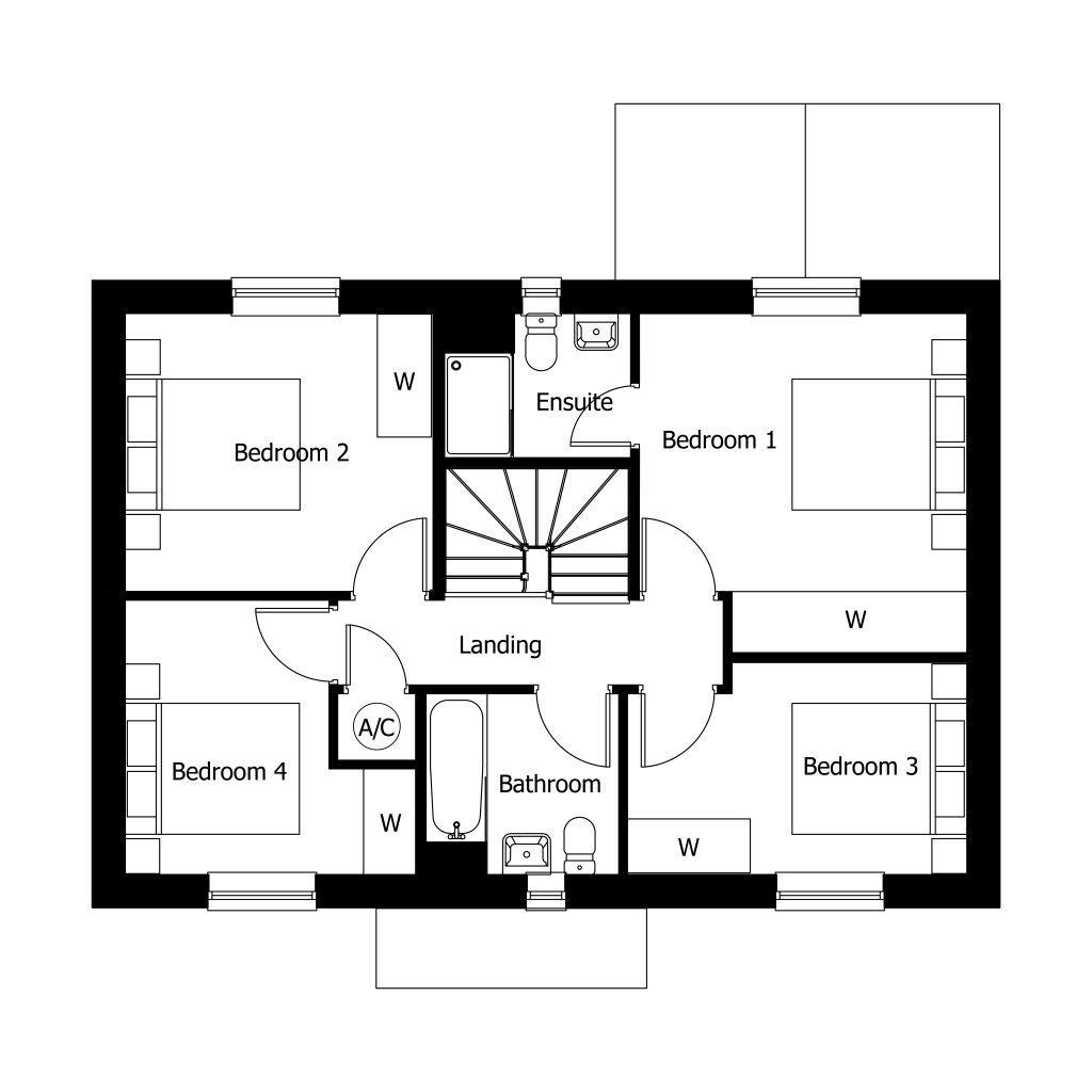Floorplan for Plot 57 - The Kedleston