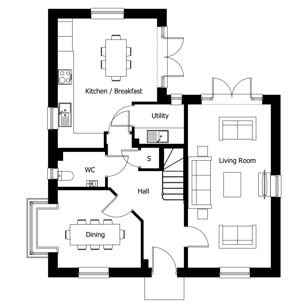 Floorplan for Plot 5 - The Petworth